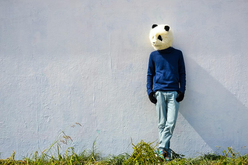 La tête de panda